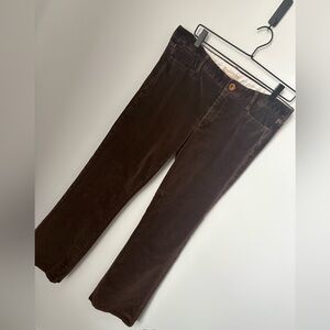 Women’s Brown Banana Republic Mid Rise Straight Leg Corduroy Pants Size 30